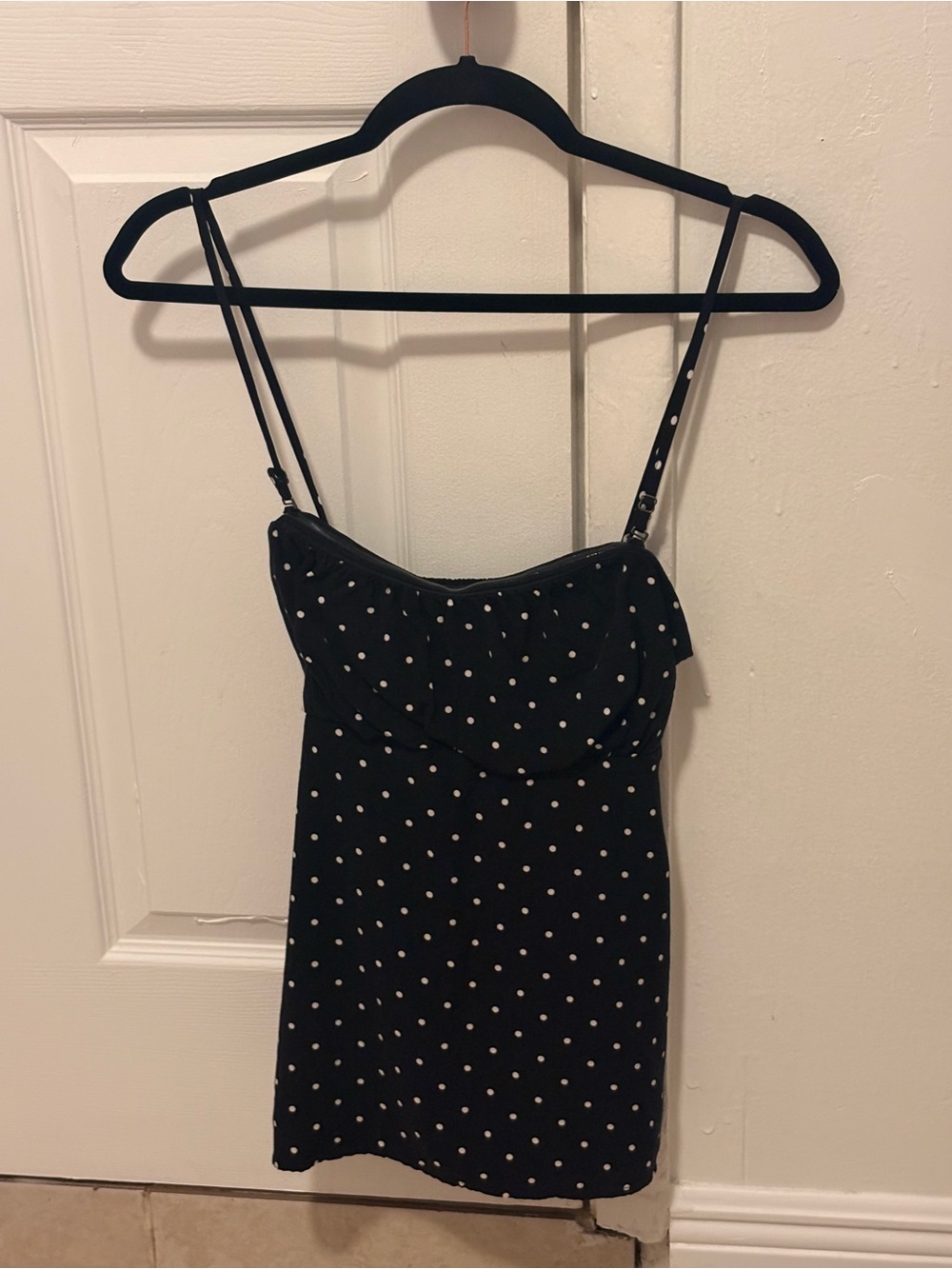 Hollister Black Textured Top with White Label